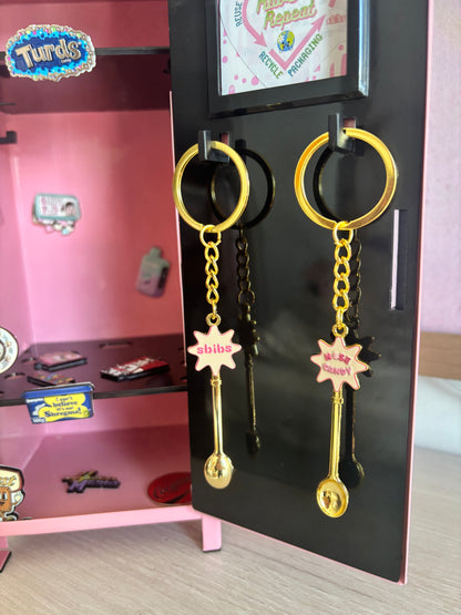 Gold Spoon Keychain