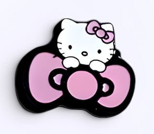 Hello Kitty Metal Decal