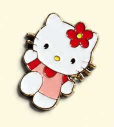 Gold Sanrio Metal Decal