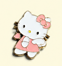 Gold Sanrio Metal Decal
