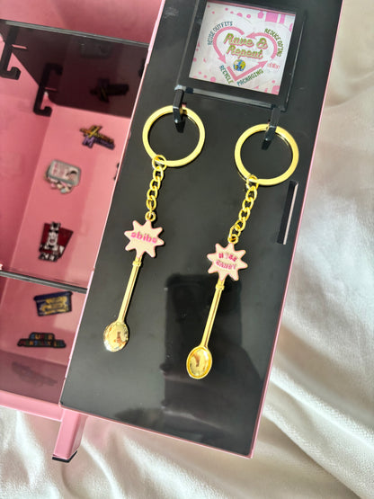 Gold Spoon Keychain
