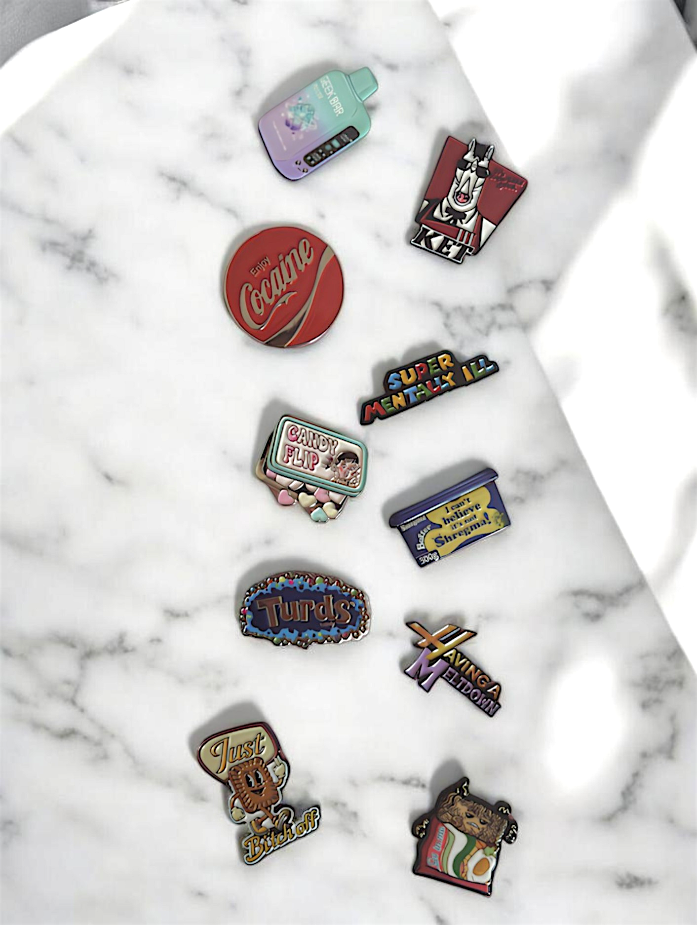 Unhinged stickers