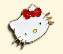 Gold Sanrio Metal Decal