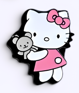 Hello Kitty Metal Decal